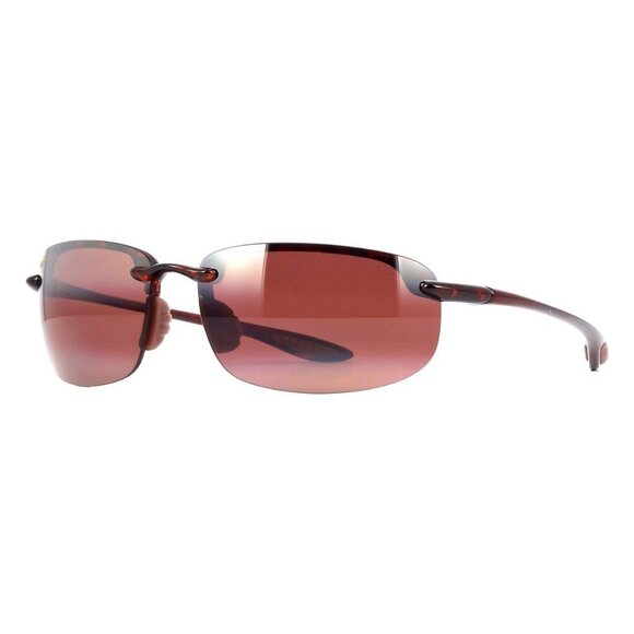 New MAUI JIM Ho'okipa Havana Semi Rimless Polarised Wraparound R407 10 Sunglasse - Picture 1 of 4